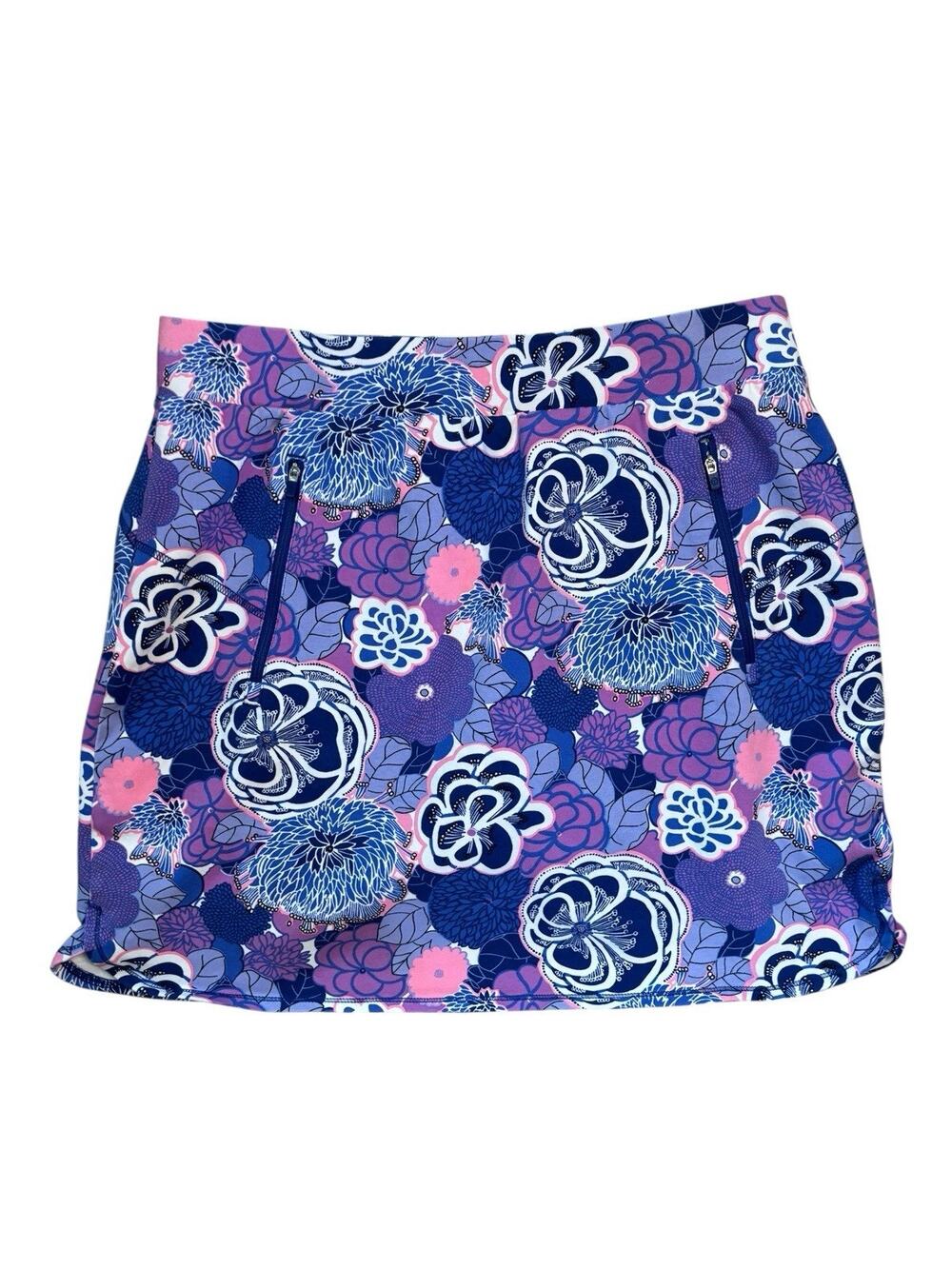 T by Talbots Women’s Skort Skirt Golf Tennis Athletic Size X MULTI Stretch EUC